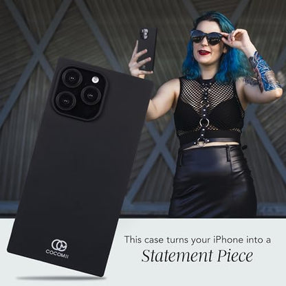 COCOMII Rectangle for iPhone 14 Pro Case, Matte Black Silicone | Compatible with MagSafe Wireless Charging, Shockproof 10ft Drop Protection, Camera & Screen Protection, Premium Glossy Finish - color: Matte Black Silicone, size: iPhone 14 Pro (6.1")