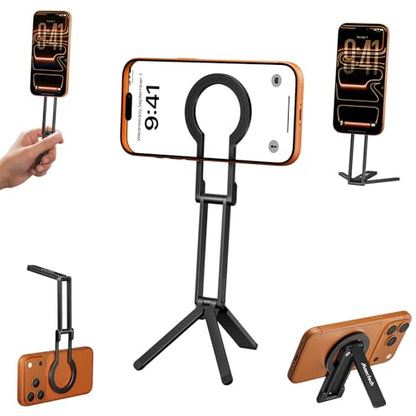 Foldable Magnetic Phone Tripod for MagSafe for Smartphone Stand