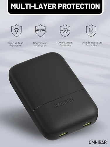 67W Slim Flat USB C Charger, 2-Port GaN PD 3.0 PPS Fast Charger - color: 67W Black