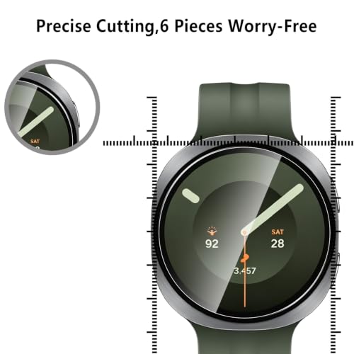6-Pack Tempered Glass for Samsung Galaxy Watch 9 40mm Watch Screen Protector, 9H Hardness HD Clear Anti-Scratch Tempered Glass Protection Film for Galaxy Watch9 40mm, Bubble Free Anti Scratch - size: Galaxy Watch 9 40mm