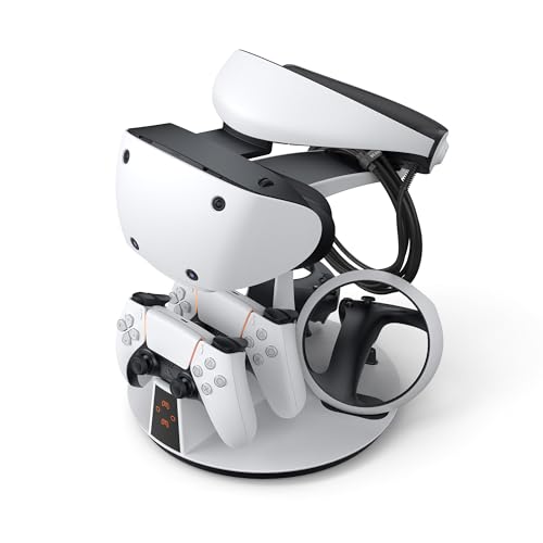 KIWI design D2 3-in-1 Controller Charging Station for PSVR2 and PS5