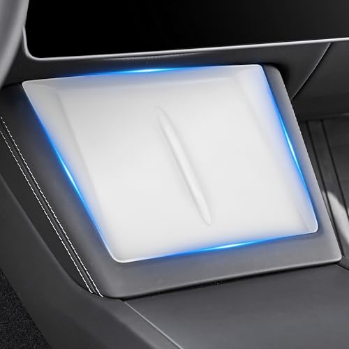 frani Wireless Charging Pad Cover for 24-27 Tesla Model 3 Highland - color: White, size: Model 3 Highland 2024-2026