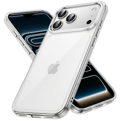 JETech Case for iPhone 17 Pro, Anti-Yellowing, Clear | Shockproof Protection, Scratch Resistant Hard PC Back, Durable Transparent TPU Bumper - color: Clear, size: iPhone 17 Pro