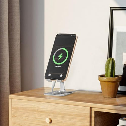 Cell Phone Stand, Adjustable Angle Cell Phone Stand Aluminum Desktop Phone Holder Cradle Dock