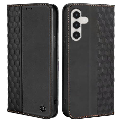 Wallet Case for Samsung Galaxy A26/A16 5G 6.7 inch 2025/2024 - PU Leather Flip Cover with Card Holder Slots, Strong Magnetic Folio Phone Case, Black - color: Black, size: Samsung Galaxy A26/A16 6.7"