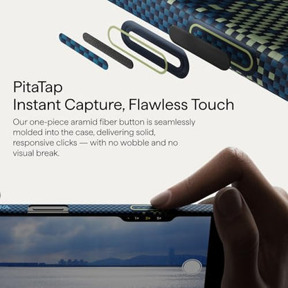 pitaka for iPhone 17 Pro Case 6.3" with Camera Control Button, Compatible with MagSafe, Ultra-Slim Case with Caseless Touch Feeling, 1500D Aramid Fiber Woven, Milky Way Galaxy - color: Milky Way Galaxy