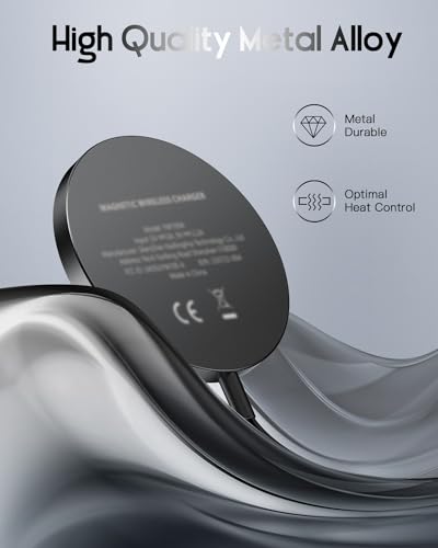 for Mag-Safe Charger, Magnetic Wireless Charger, Black - color: Black