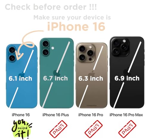 Compatible with iPhone 16 6.1" Wallet Case with Card Holder Folio Flip PU Leather Kickstand Card Slots Case Double Magnetic Clasp and RFID Blocking (Black Cow Print) - color: Black Cow Print, size: iPhone 16 6.1 inch