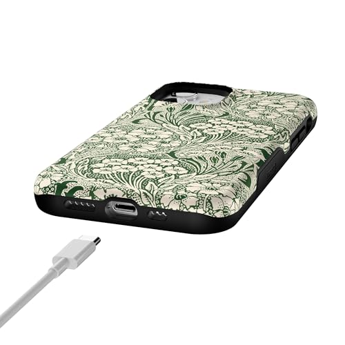 Casely iPhone 12 Mini Case | Mystic Meadow | Green Gardens | Bold Protective Design | Compatible with MagSafe - color: Mystic Meadow | Green Gardens, size: Iphone 12 Mini