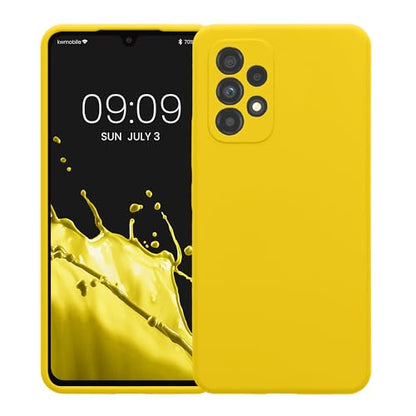 kwmobile Case Compatible with Samsung Galaxy A53 5G Case - Slim TPU Silicone Phone Cover - Soft Touch Finish - Radiant Yellow - color: Radiant Yellow, size: Galaxy A53 5G