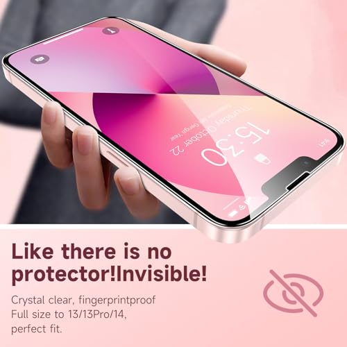 Fotbor for [3 Pack] iPhone 16e/13/13 Pro/14 Screen Protector Glass, 9H Tempered Glass Case Friendly HD Film Accessories iPhone 16e 13 13Pro 14 6.1" - size: iPhone 16e/13/13 Pro/14 - 6.1 inch