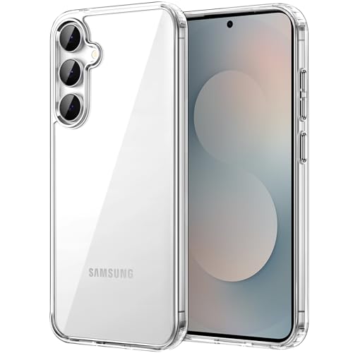 JETech Case for Samsung Galaxy S25 FE, Anti-Yellowing, Clear | Shockproof Protection, Scratch Resistant Hard PC Back, Durable Transparent TPU Bumper - color: Clear, size: Galaxy S25 FE