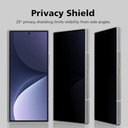 2-Pack Front Privacy Screen Protector for Samsung Galaxy Z Fold 8 Ultra, Anti-Glare TPU+EPU Self-Healing Film, Easy Install with Alignment Jig, Anti-Fingerprint, Bubble Resistant (Galaxy Z Fold 7) - size: Galaxy Z Fold 7