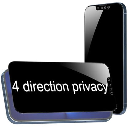 2 Pack 360 Degree Privacy Tempered Glass Suit for iPhone 14 Plus/iPhone 13 Pro Max Anti-Spy 4 Directions Screen Protector Film 4 Sides Anti-Peeping Anti-scratch 6.7 inch - size: For iPhone 13 Pro Max/ iPhone 14 Plus