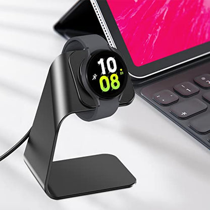 NANW Charger Dock Compatible with Samsung Galaxy Watch 7/6/5 Pro/4/3/Active 2 - USB Replacement Charging Cable Dock Stand Accessories