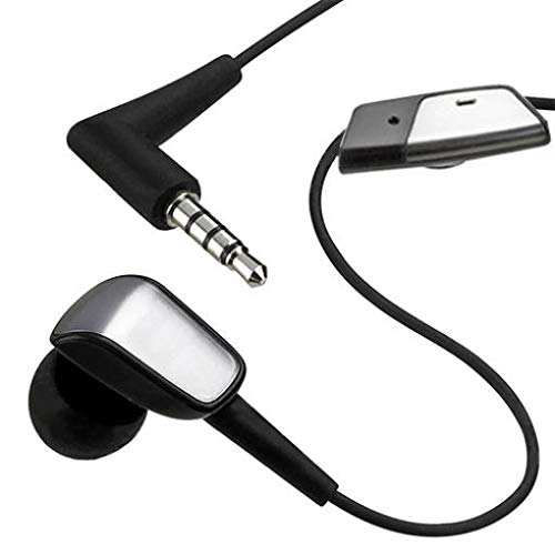 Mono Headset Wired Earphone Handsfree Mic 3.5mm Headphone Single Earbud in-Ear Compatible with GreatCall Jitterbug Flip