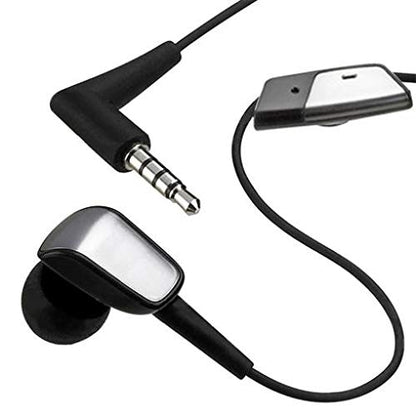 Mono Headset Wired Earphone Handsfree Mic 3.5mm Headphone Single Earbud in-Ear Compatible with GreatCall Jitterbug Flip