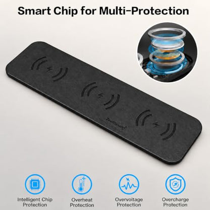 ZealSound Wireless Charging Pad for 3 Devices for iPhone 17/16/15 & Samsung
