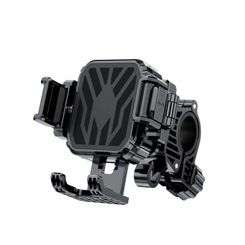 Universal Shock Absorbing Phone Mount for Motorcycle Handlebar Secure Silicone Grip Vibration Damping Technology Stable Riding Companion