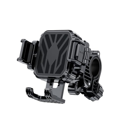 Universal Shock Absorbing Phone Mount for Motorcycle Handlebar Secure Silicone Grip Vibration Damping Technology Stable Riding Companion