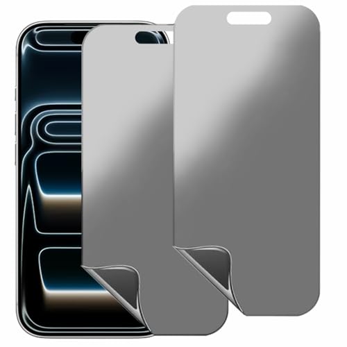 2 Pack for iPhone 17 Pro /17/16 Pro 360 Degree Matte Privacy Screen Protector Anti spy Anti Glare Soft Film 6.3 inch - size: For iPhone 17 Pro / 17 / 16 Pro