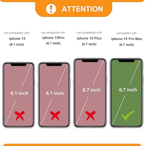 Bocasal Detachable Wallet Case Card Holder for iPhone 15 Pro Max Red | RFID Blocking Kickstand Card Slots Holder PU Leather Magnetic Shockproof Wrist Strap Removable Flip Protective Cover 6.7 inch - color: Red
