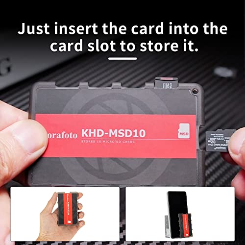 10 Slots Slim Credit Card Size TF Micro SD Card Case Holder - color: For 10 Micro SD