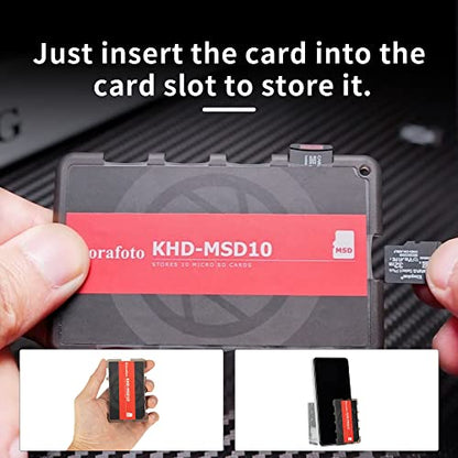 10 Slots Slim Credit Card Size TF Micro SD Card Case Holder - color: For 10 Micro SD