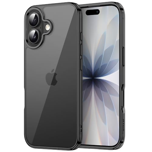 JETech Case for iPhone 17 6.3-Inch, Non-Yellowing Shockproof Phone Bumper Cover, Anti-Scratch Clear Back (Black) - color: Black, size: iPhone 17