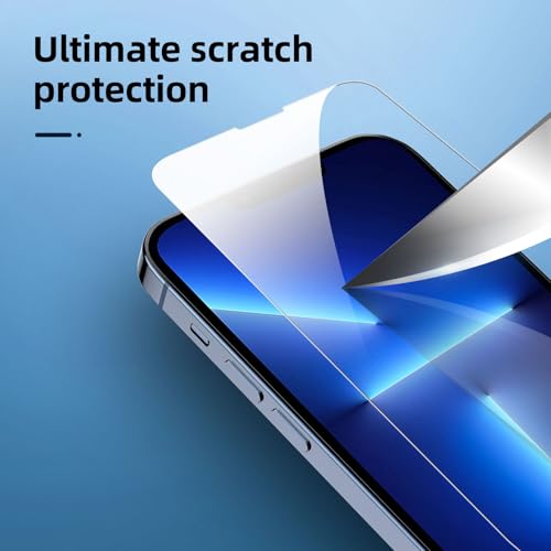 NEW'C 4 Pack, 2 Pack for iPhone 13 Pro Max Screen Protector + 2 Pack Camera Lens Protector, Sensor Protection,Case Friendly Tempered Glass Film - size: 13 Pro Max 6.7 inches