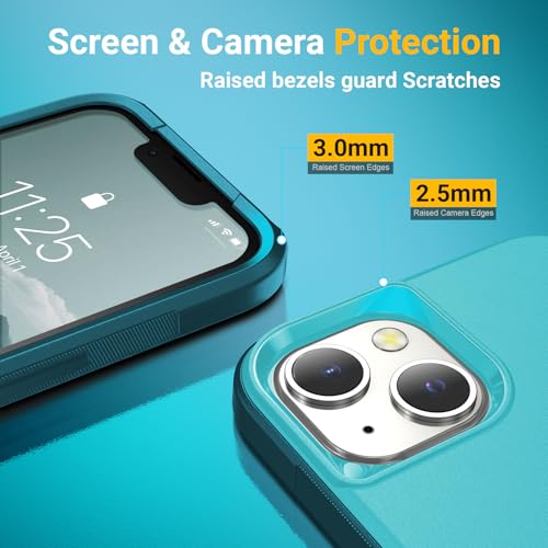 jaroco Magnetic for iPhone 13&14&15 Case Heavy Duty Rugged Dual-Layer Teal - color: Teal, size: iPhone 13&14&15