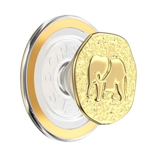 PopSockets Phone Grip for MagSafe, Magnetic Holder- Elephant Token - color: Elephant Token, style: MagSafe