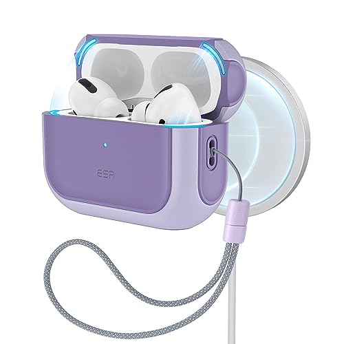ESR for AirPods Pro 2 Case, Compatible with MagSafe, Purple - color: Purple, size: AirPods Pro 2&1 Case