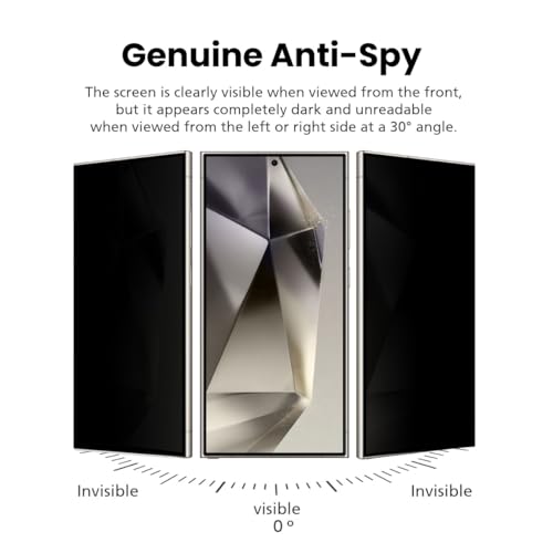 2-Pack Anti Glare Matte Privacy Screen Protector for Samsung Galaxy S23 [0.1S Fingerprint ID Unlock][Anti Spy PET Flexible Film][Bubble-Free Easy Installation with Alignment Jig] - size: Galaxy S23