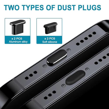 USB C Dust Plug, USB C Port Plug Cover Charging Port Protector Dust Cover