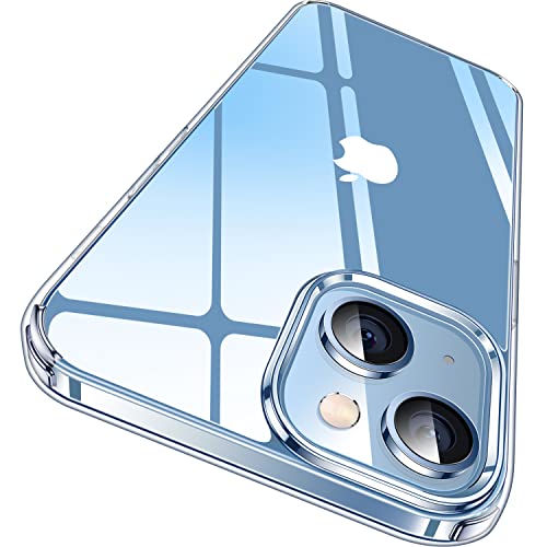 CASEKOO for iPhone 14 Case/iPhone 13 Case Crystal Clear, [Never Yellow Technology] [Military-Grade Protection] Transparent Slim Cover Women Men Phone Case 6.1 inch, Clear | Military-Grade Protection, Transparent Slim Shockproof Cover, Women Men for iPhone