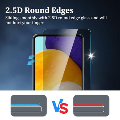 2+2 Pack Privacy Screen Protector for Samsung Galaxy A52 5G - size: Galaxy A52 2+2 Pack