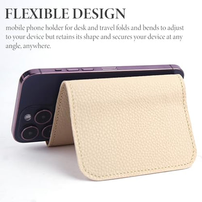 Airplane Travel Essentials for Flying Flex Flap Cell Phone Holder & Flexible Tablet Stand for Desk, Bed, Treadmill, Home & in-Flight Airplane Travel Accessories(1-Lichee White) - color: 1-Lichee White