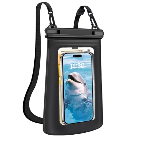 Waterproof Phone Pouch for Phone, Floating Large Capacity Dry Bag Stores Sunscreen, Sunglasses, Waterproof Bag for Beach, Swimming, Kayaking for iPhone 16 15 14 11 Pro Max & Galaxy S24 S21
