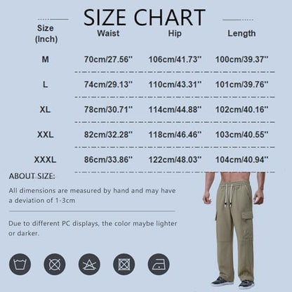 Men Cargo Pants Ripstop Durable Tactical Quick Dry Deep Pockets Construction BDU Golf Tactical Pants for Men - color: A Khaki, size: XX-Large