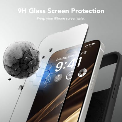 GONEZ Magnetic for iPhone 15 Pro Case, Silicone Cover Black - color: Black, size: Iphone 15 Pro