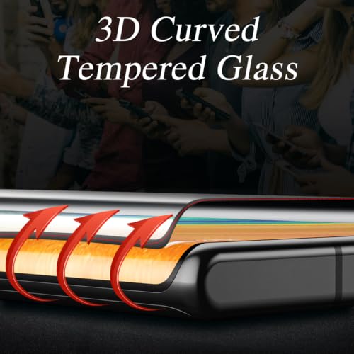 KAREEN 2 Pack Screen Protector for Samsung Galaxy S20 Ultra Tempered Glass | 3D Curved Full Coverage Film, 9H Hardness, Anti Scratch, Bubble Free - size: Galaxy S20 Ultra 6.9-inch