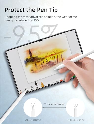 2 Pack Paperfeel Screen Protector for Samsung galaxy Tab S10 Ultra 2024 / S9 Ultra / S8 Ultra (14.6 inch),Matte PET Film for Drawing, Anti-glare,Write and Draw Like on Paper,Touch Sensitive - size: S10 Ultra/S9 Ultra/S8 Ultra [14.6 inch]