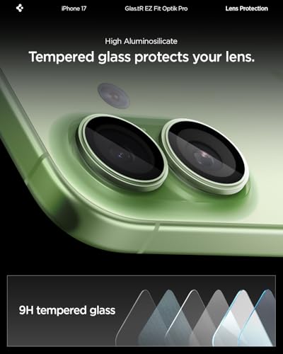 Spigen Camera Lens Protector for iPhone 17 (16 Plus/16) - Sage - color: Sage