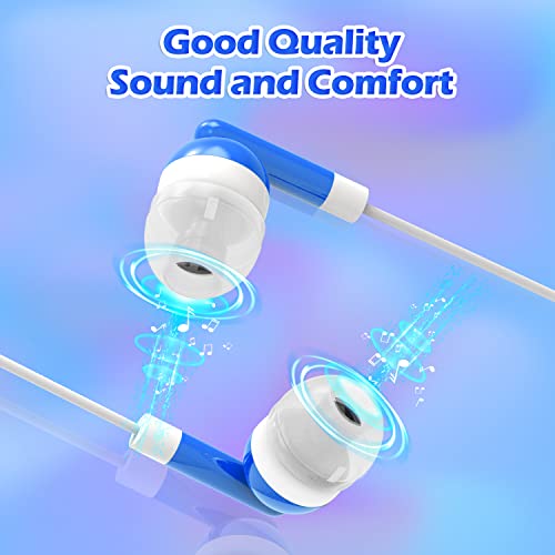 CN-Outlet Wholesale Bulk Earbuds Headphones 50 Pack for Kids,Classroom,Labs,Students and Adults (Purple) - color: Purple