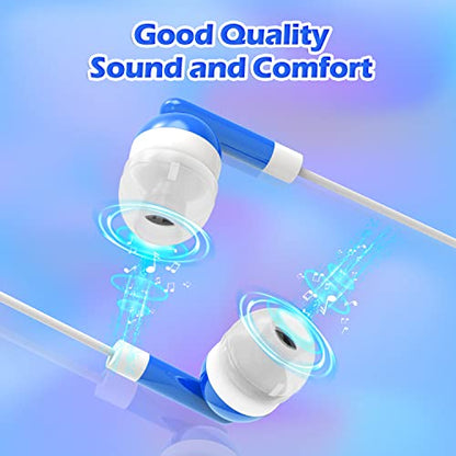 CN-Outlet Wholesale Bulk Earbuds Headphones 50 Pack for Kids,Classroom,Labs,Students and Adults (Purple) - color: Purple