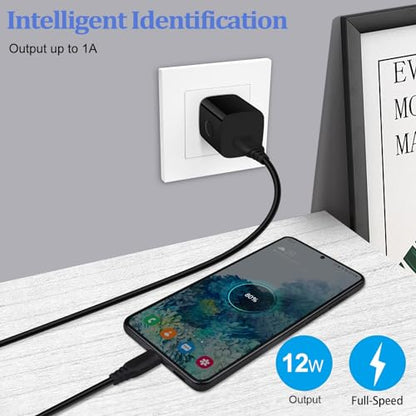 Single Port Charging Block, 1A/5V Black Wall Charger Box USB Charging Plug - color: all-black