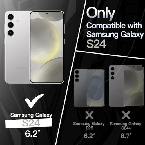 JETech Slim Case for Samsung Galaxy S24, Silver | Camera Lens Protection, Soft TPU Design, Matte Finish, Shockproof Protection - color: Silver, size: S24