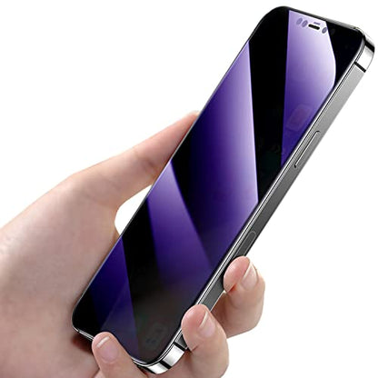 2 Pack Anti-Blue Privacy Tempered Glass for iPhone 17 Pro Anti-Spy Screen Protector Anti-Peeping Film 6.3 inch - size: For iPhone 17 Pro