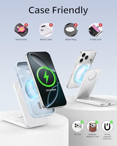 3 in 1 Wireless Charging Station for iPhone, Apple Watch & AirPods
